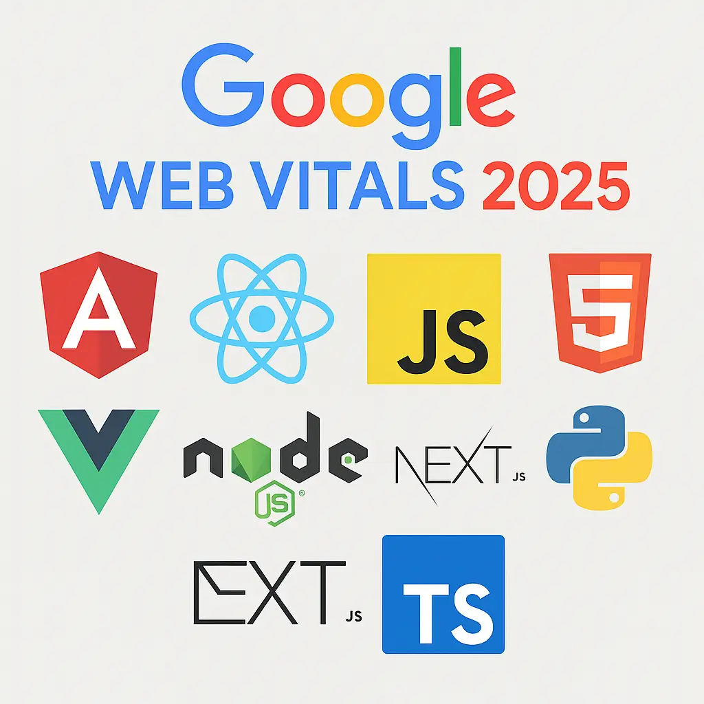 Porovnanie výkonnosti webových frameworkov z pohľadu Google Web Vitals 2025